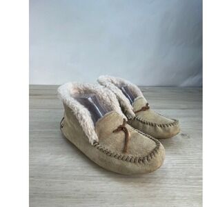 UGG Alena Women's Sheepskin Moccasin Slippers Boots Tan Size 7 1004806